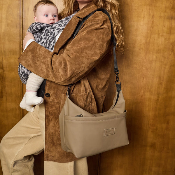 Fia Eco Stroller Organiser With Stroller Clips (Mocha)