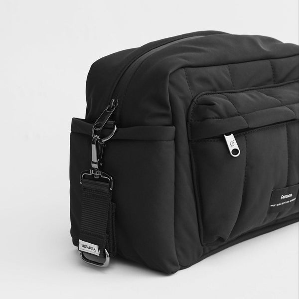 Freya Eco Oversized Stroller Organiser With Stroller Clips (Black)