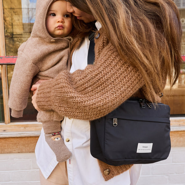 Frida Eco Stroller Organiser With Stroller Clips (Black)