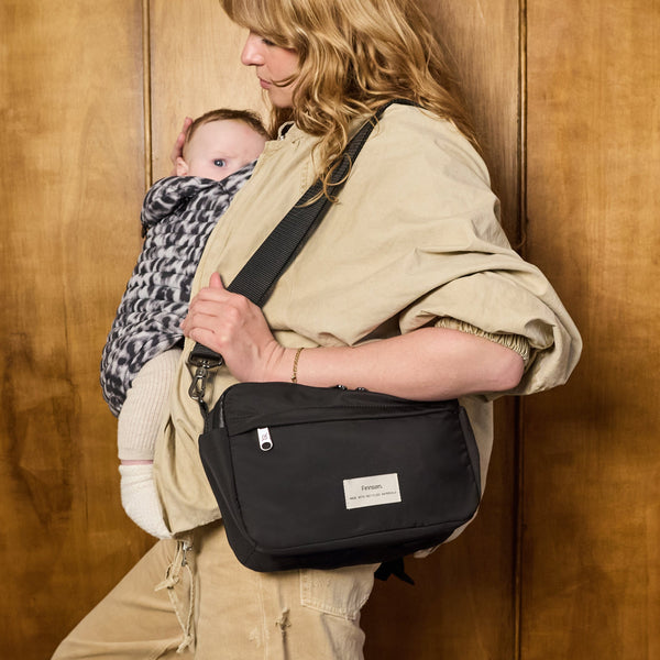 Frida Eco Stroller Organiser With Stroller Clips (Black)