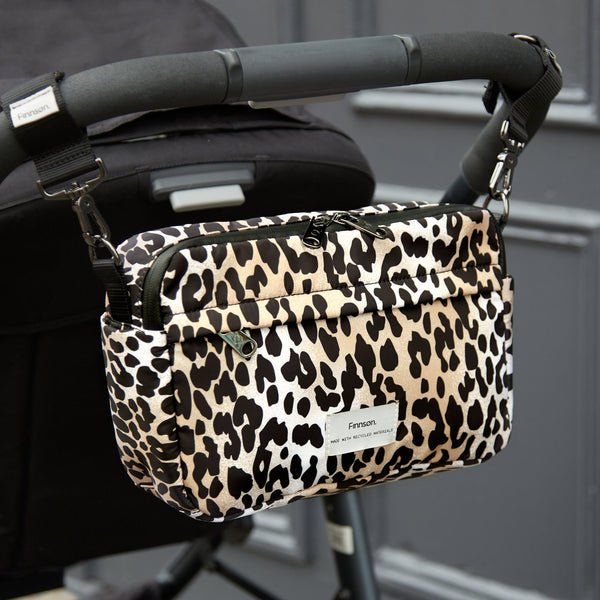 Frida Eco Stroller Organiser With Stroller Clips (Leopard)