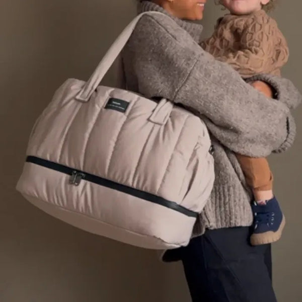 Innes Eco Quilted Changing Bag With Changing Mat (Taupe)