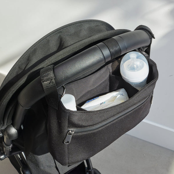 Odin Eco Stroller Caddy With Built in Stroller Clips (Black)