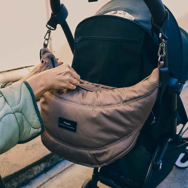 Osma Eco Stroller Organiser With Stroller Clips (Mocha)