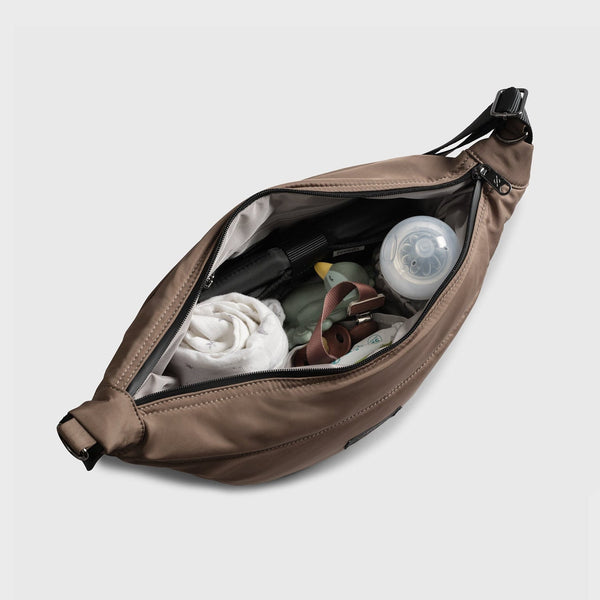 Osma Eco Stroller Organiser With Stroller Clips (Mocha)