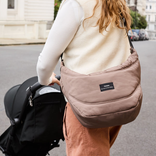 Osma Eco Stroller Organiser With Stroller Clips (Mocha)