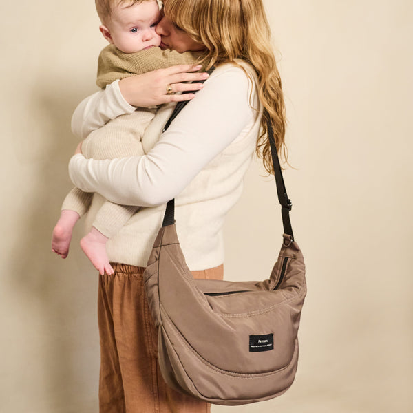 Osma Eco Stroller Organiser With Stroller Clips (Mocha)