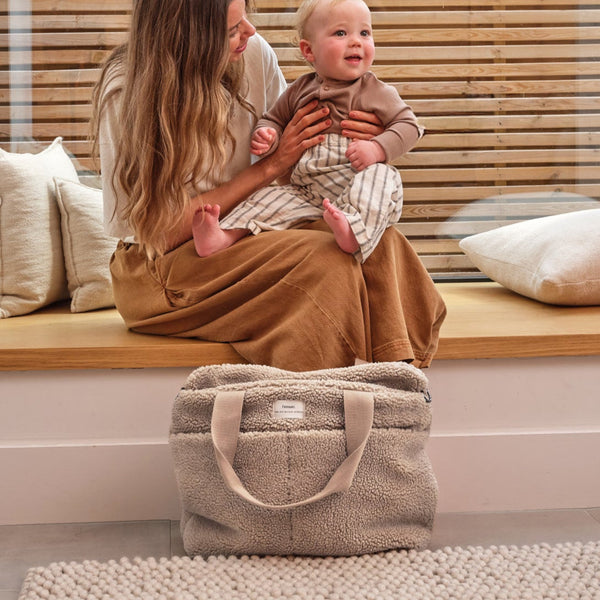 Sigrid Eco Changing Bag With Changing Mat (Beige)