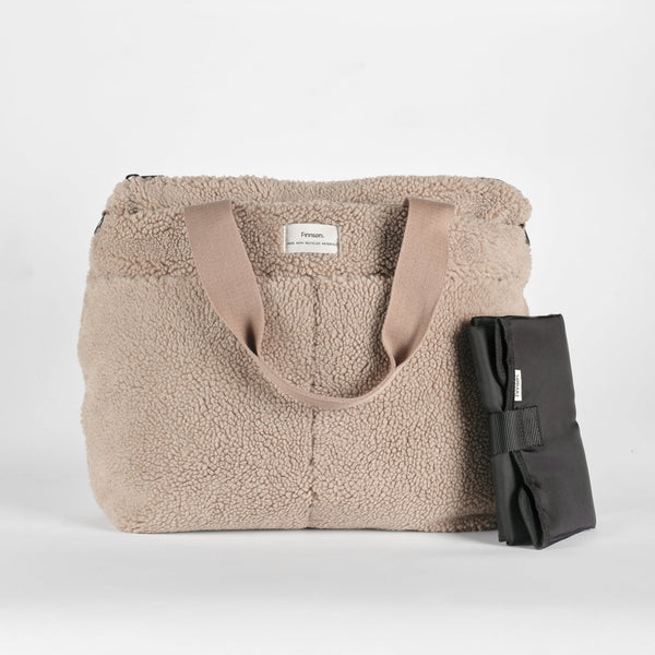 Sigrid Eco Changing Bag With Changing Mat (Beige)