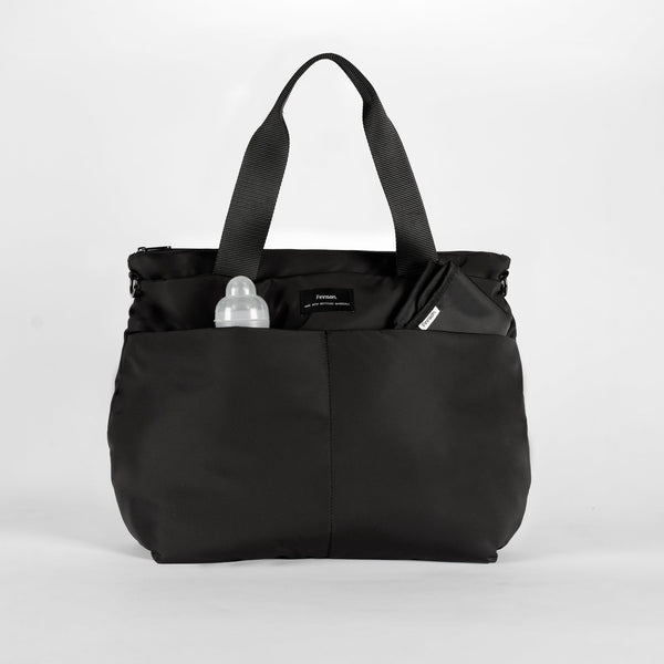 Sigrid Eco Changing Bag With Changing Mat (Black)