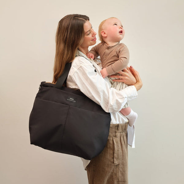 Sigrid Eco Changing Bag With Changing Mat (Black)