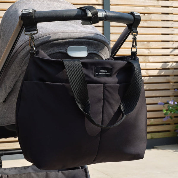 Sigrid Eco Changing Bag With Changing Mat (Black)