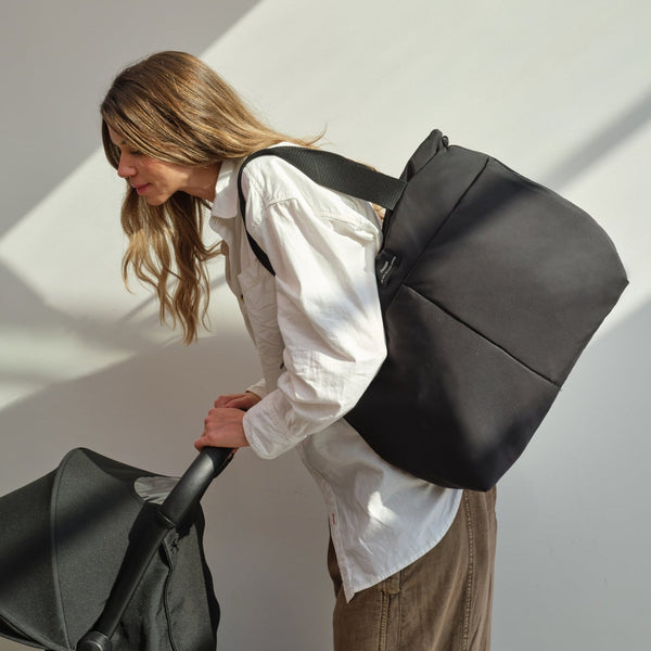 Sigrid Eco Changing Bag With Changing Mat (Black)