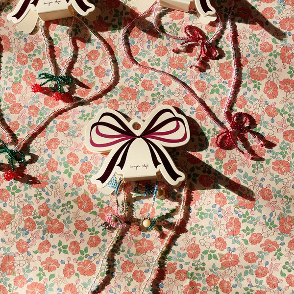 Pearly Necklace and Bracelet Set (Cherry)