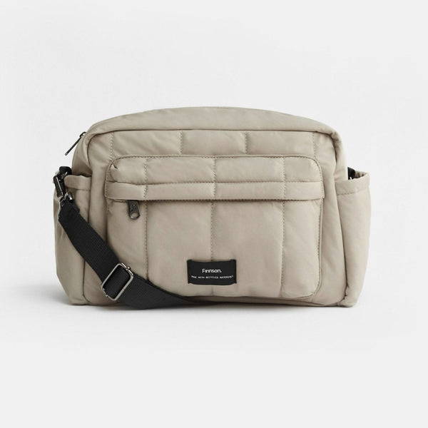 Freya Eco Oversized Stroller Organiser with Stroller Clips (Taupe)