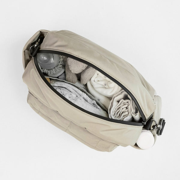 Freya Eco Oversized Stroller Organiser with Stroller Clips (Taupe)