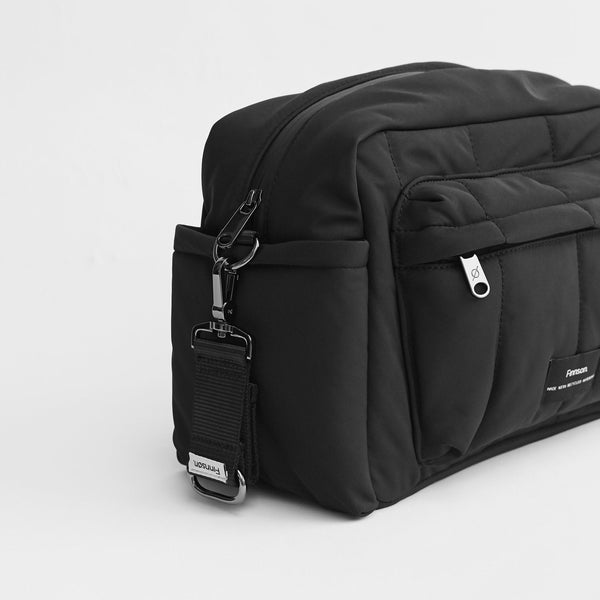 Freya Eco Oversized Stroller Organiser with Stroller Clips (Black)