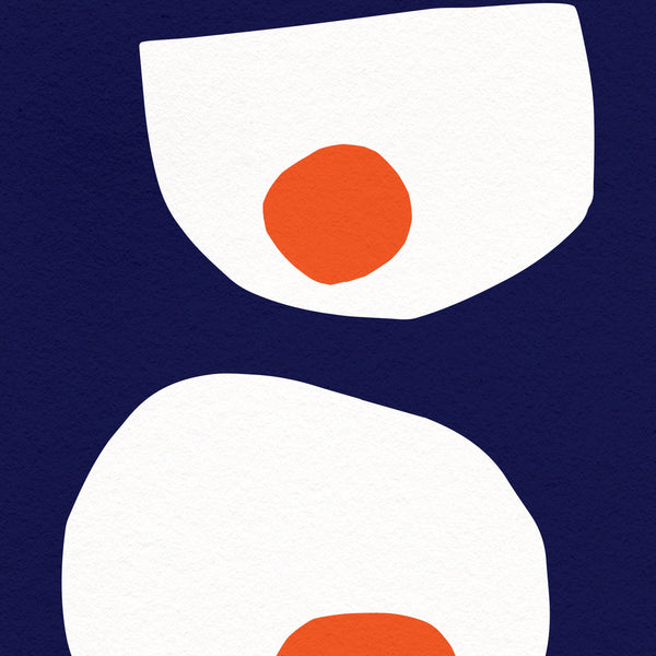 F for Fried Eggs- Alphabet Art Print