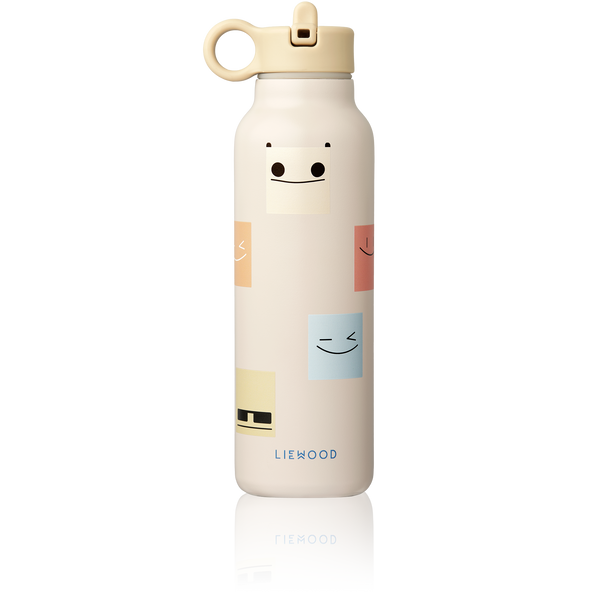 Falk Smiley Print Screw Top Bottle (500ml) (Sandy)