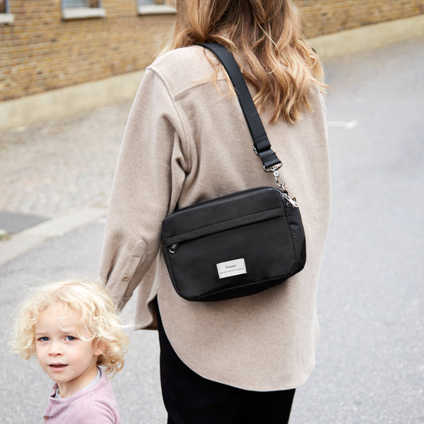 Frida Eco Stroller Organiser With Stroller Clips (Black)