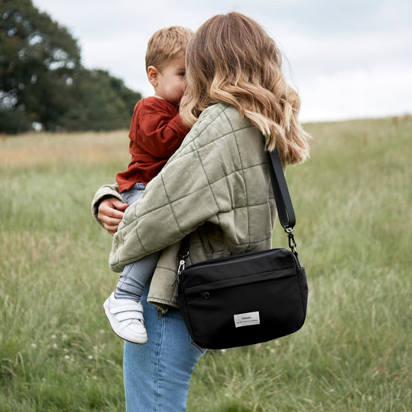 Frida Eco Stroller Organiser With Stroller Clips (Black)