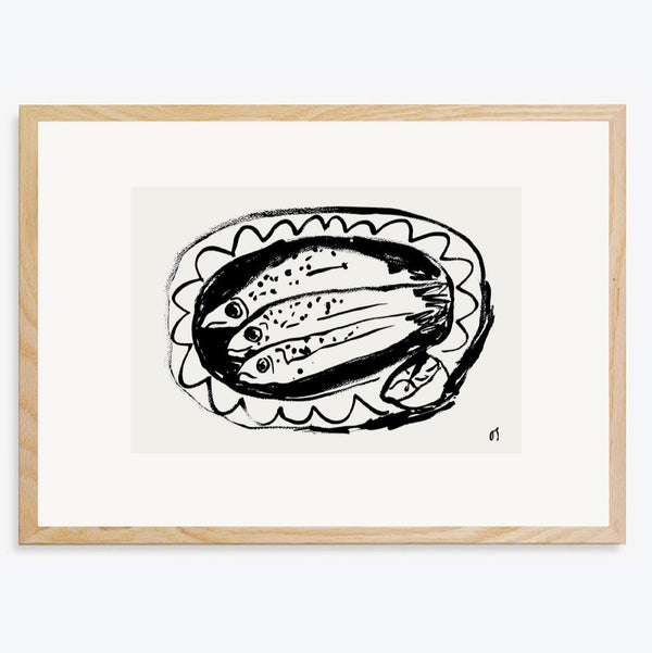 Three Sardines Art Print