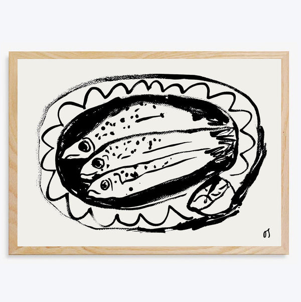 Three Sardines Art Print