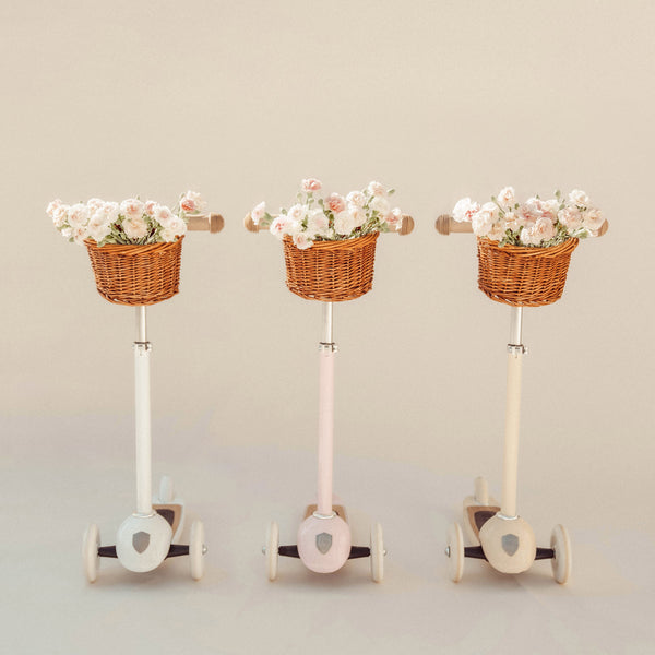 Banwood Kids Scooter with Basket (White)