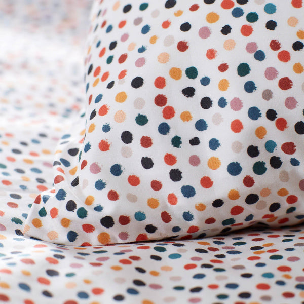 Frankie Polkadot Organic Cotton Duvet Cover Set (Cot Bed)