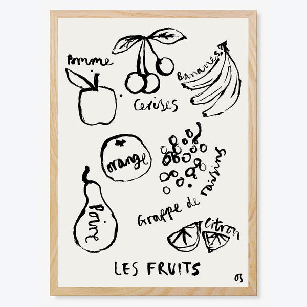 Les Fruits Art Print