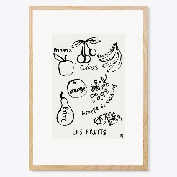 Les Fruits Art Print