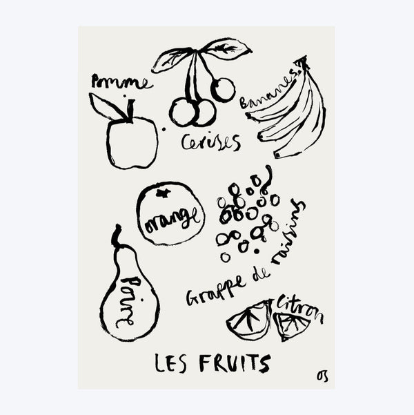 Les Fruits Art Print