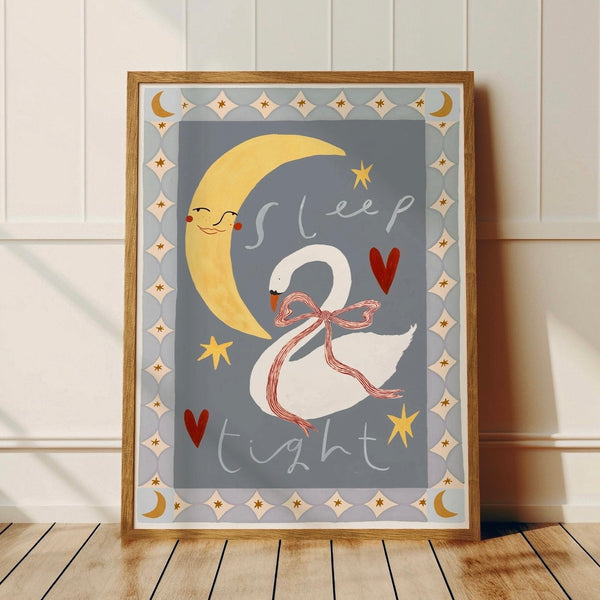 'Sleep Tight' Hand Painted Art Print