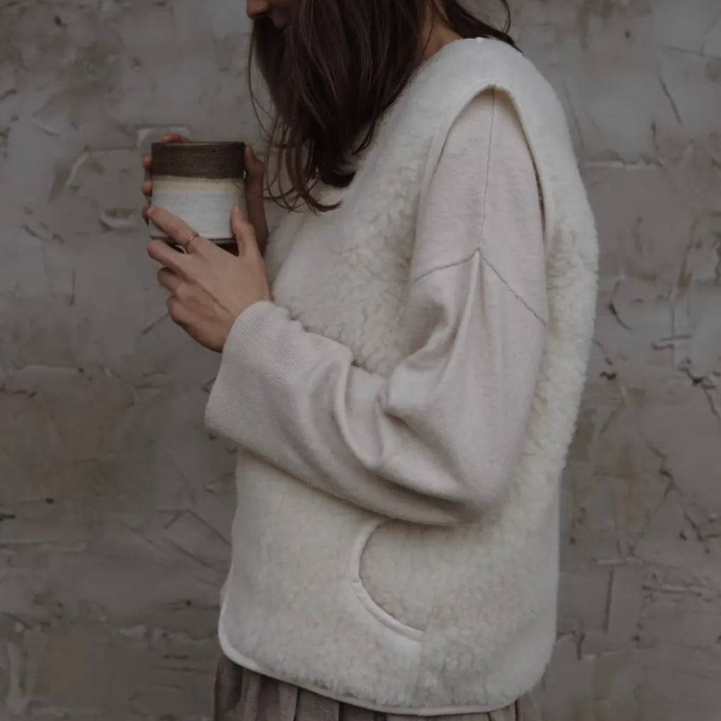 COS + Oversized Teddy Fleece Wool-Mix Sweatshirt