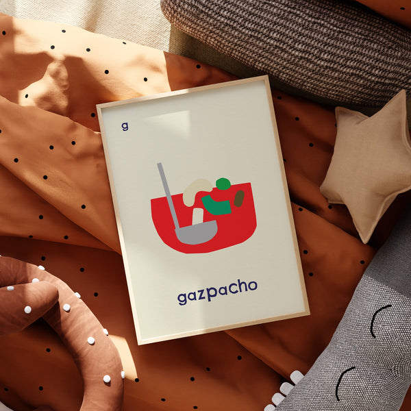 G for Gazpacho - Alphabet Art Print
