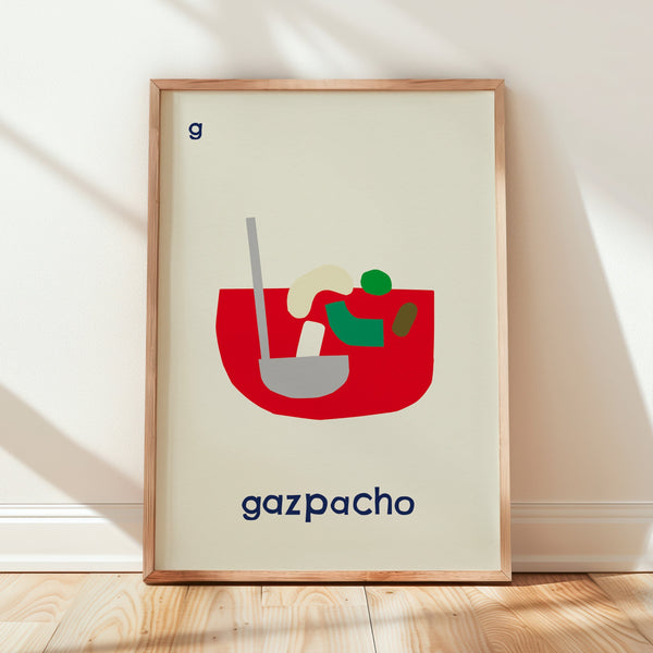 G for Gazpacho - Alphabet Art Print