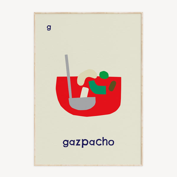 G for Gazpacho - Alphabet Art Print
