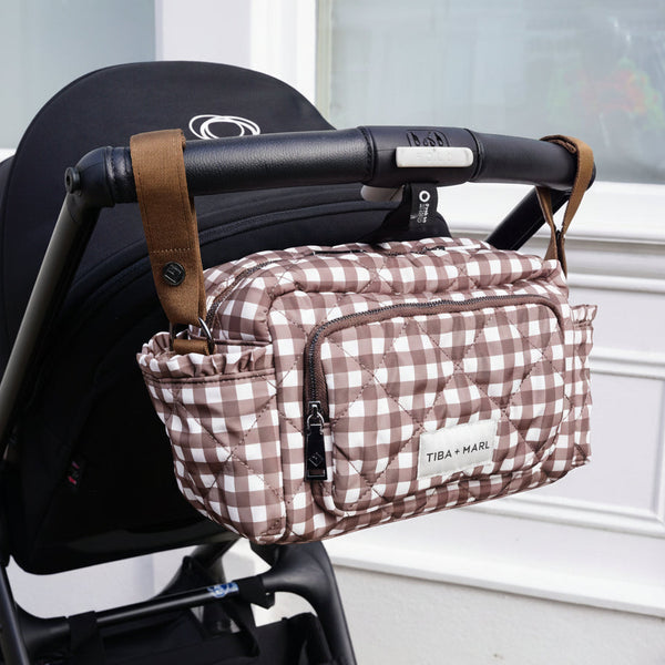 Inka Buggy Changing Bag Organiser (Brown Gingham)