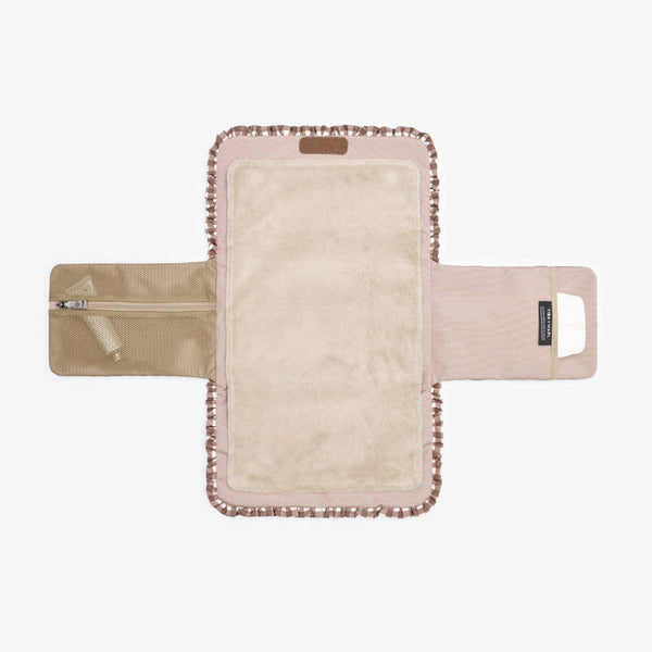 Etta Fold-Away Changing Mat Clutch (Brown Gingham)