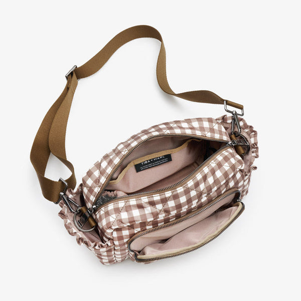 Inka Buggy Changing Bag Organiser (Brown Gingham)
