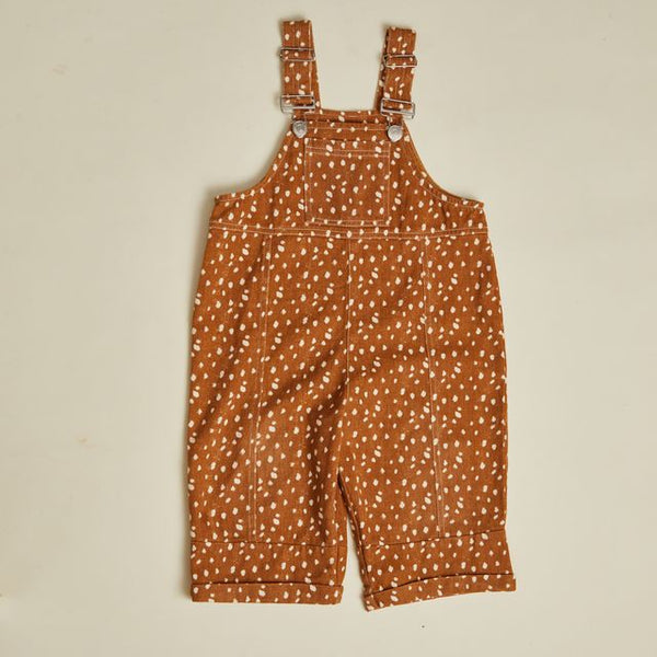 Blythe Fawn Print Cotton Dungarees