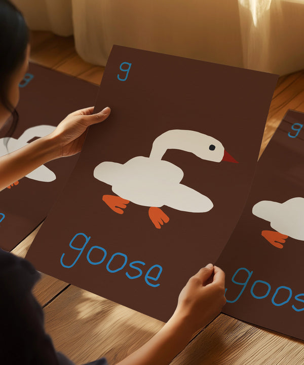 G for GOOSE- Alphabet Art Print