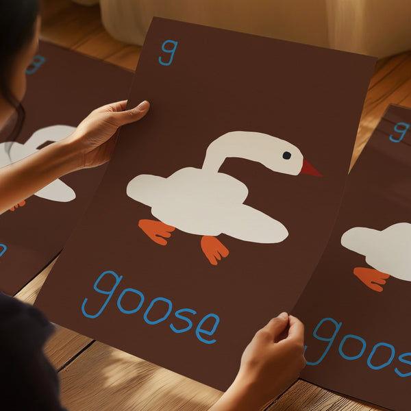 G for GOOSE- Alphabet Art Print