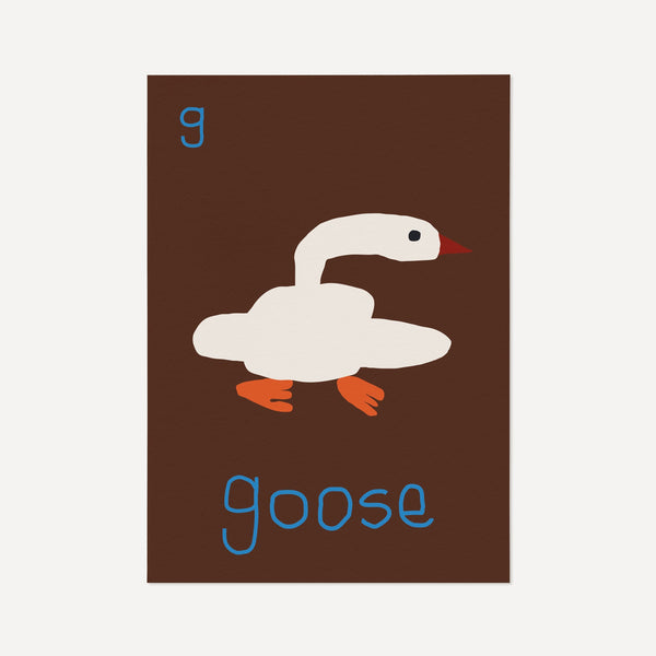 G for GOOSE- Alphabet Art Print