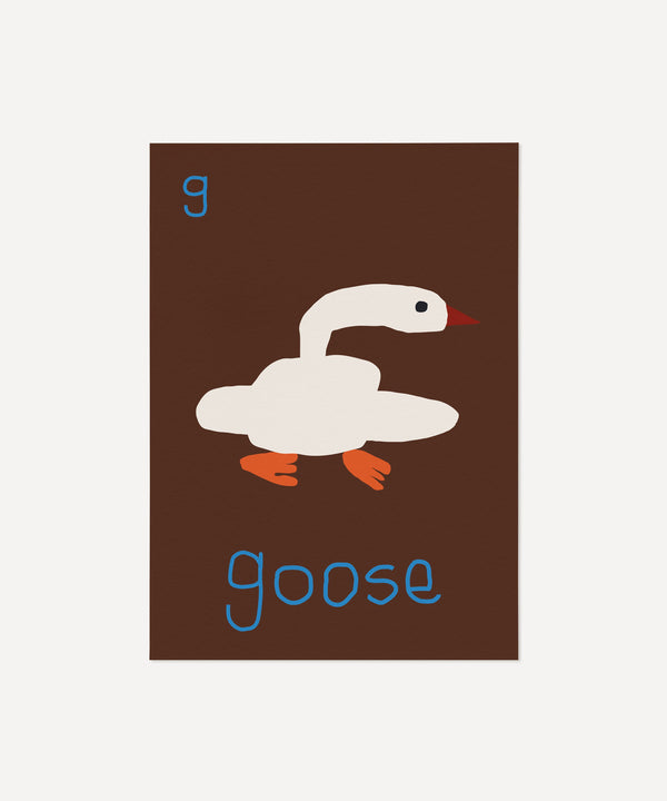 G for GOOSE- Alphabet Art Print