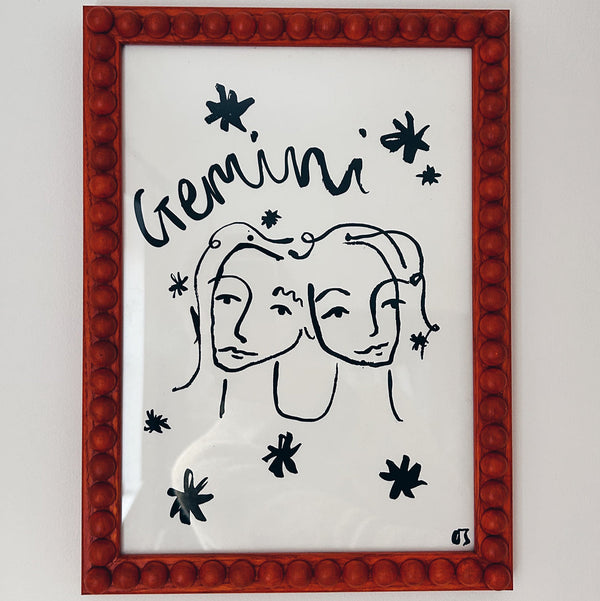 Gemini Star Sign Art Print