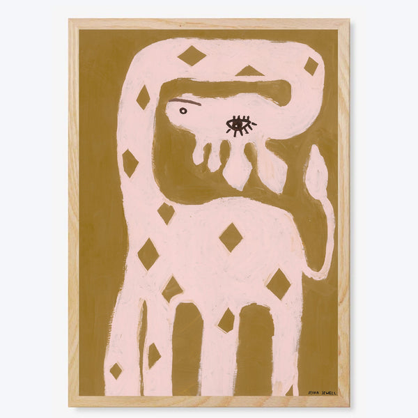 George the Giraffe Art Print