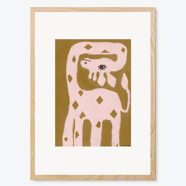 George the Giraffe Art Print