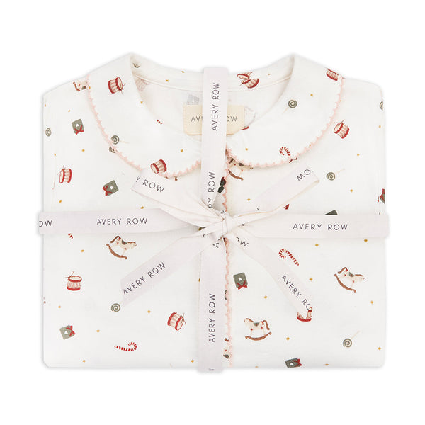 Girls Nutcracker Organic Cotton Flannel Button Up Pyjamas