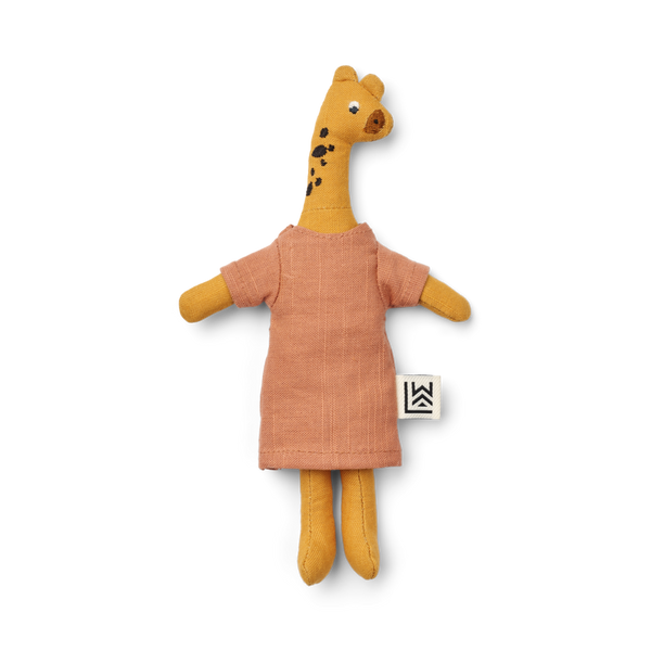 Gitte the Giraffe Knitted Mini Doll (Yellow Mellow)